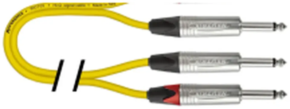 Cavo 2Jack/2Jack 3 mt Reference RICT03-YL-JJ/JJ-3-R yellow