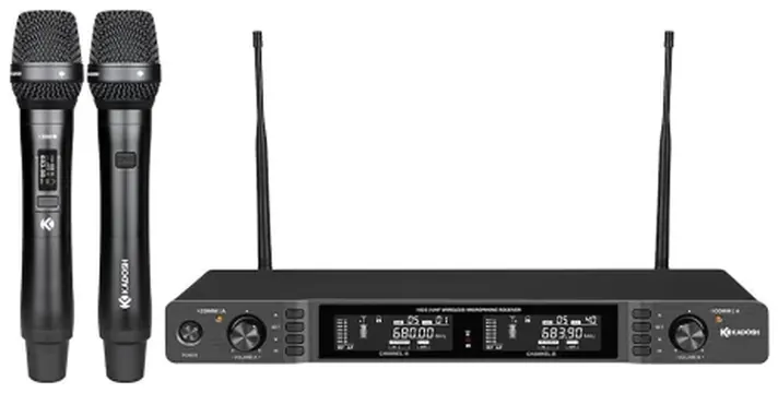 Kadosh Microfone Kadosh K622m Talk Back K Comm Uhf Duplo de Mão C/ Bateria Lithium (4704)