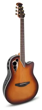 Ovation CDX40-1-G Celebrity Elite Deluxe Deep Cut Roundback Elektro-Akustik-Gitarre vintage sunburst