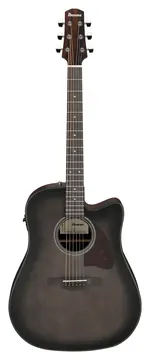Ibanez AAD70CE Transparent Charcoal Burst