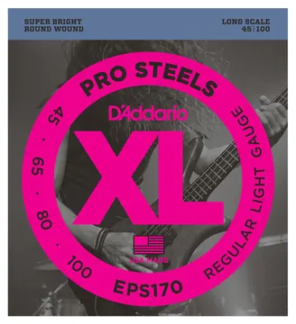 DAddario EPS170 ProSteels Bass Heavy 045-100 Long Scale Steel Round Wound. Saiten für E-Bass