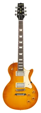 Heritage Custom Shop Core Collection H-150 Plain Top Electric Guitar with Case, Dirty Lemon Burst