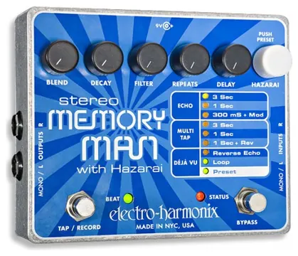 Electro harmonix Stereo Memory Man With Hazarai