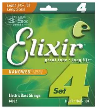 Elixir Bass (4) Nanoweb Nickel Plated 45-100 - jeu de 4 cordes