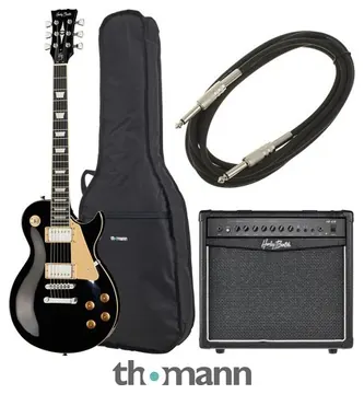 Harley Benton SC-450 BK Classic Serie Bundle