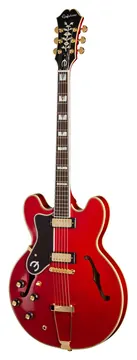 Epiphone Sheraton Masterbilt LH Signature Gem Archer Cherry Red