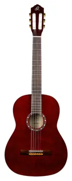 Ortega 4-4 R131 Solid Cedar Slim Neck Burgundy