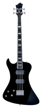 Hagstrom Nekromant 4 LH -09 E-Bass, lefthand, black gloss
