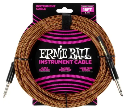 Ernie Ball Jack Droit/Droit 5.49m Tissé 6469