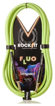 Bespeco Cavo Fluo Giallo Strumenti Jack Mono Jack Mono Mt 4,5