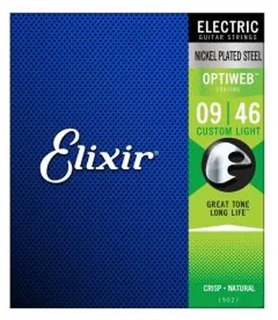 Elixir OPTIWEB Coated Electric Guitar Strings, 9-46, E19027