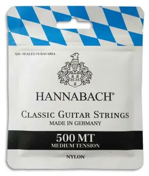 Jogo de Cordas Hannabach 500MT para Guitarra Clássica Média Tensão