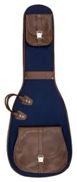 Borsa Chitarra elettrica Reunion Blues Sonoma blue fabric brown lthr trim