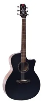 Seizi Supreme Ryu Cutaway Black Top Com Captação Fishman