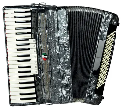 Cadenza Acordeon 120 Baixos Cinza Pérola CD120/41 GR - Cadenza