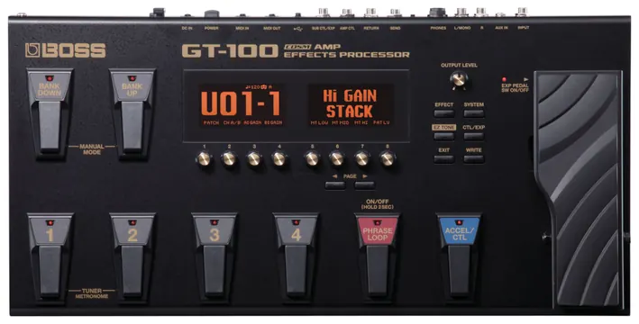 Boss Pedaleira Boss GT-100