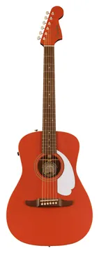 Fender Malibu Player Walnut Fingerboard Fiesta Red