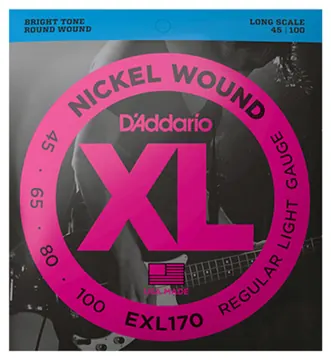 D'Addario EXL170 Bass Guitar Strings Nickel