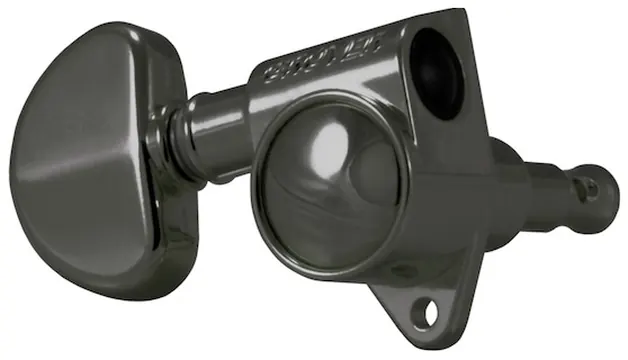 Grover 102BN Original Rotomatics with Round Button - Guitar Machine Heads, 3 + 3 - Black Nickel
