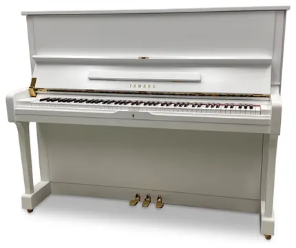 Yamaha U1G Wit Mat Piano