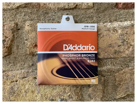 D'Addario EJ42 Resophonic Medium 16's