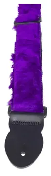 Levin 2" Webbing Furry Guitar Strap in Purple (LS-G-WF-200-PURPLE)