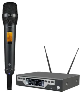 Dylan Microfone S/ Fio Dylan Duplo Mão D8000S