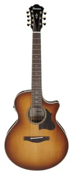 Ibanez AE3007FMH-TBH de 7 Cuerdas Serie AE TBH Tobacco Edge Burst High Gloss