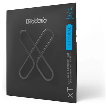 D'Addario XTC46 Classical Guitar Strings XT Silver Plated Copper, Hard Tension