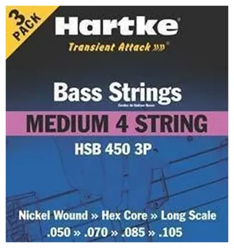 Hartke HSB 450 3P Pack 3 mute basso elettrico 4 corde 50 105
