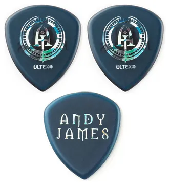 Jim Dunlop 546PAJ200 Andy James Flow Picks Pack 3 Plektren (3 Stück) blue