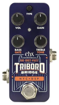 Electro-Harmonix EHX Triboro Bridge Overdrive, Distortion & Fuzz Pedal