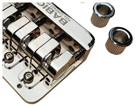 Babicz FCH4 AM 4-String Bass Guitar String-Thru Bridge in Chrome