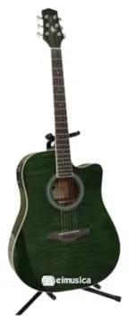 Phx Jwhite AH-T4EQ Folk Eletroacustico Cordas Aço Cor Verde Tigrado