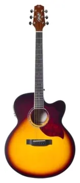 Seizi Jumbo Shogun Cutaway Brown Burst
