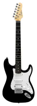 Giannini Strato 2 Single + 1 Humbucker G101 BK/WH