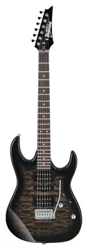 Ibanez GRX70QA Transparent Black Sunburst