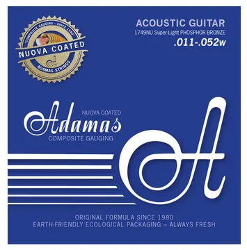 Adamas 1749NU Nuova Acoustic Super-Light 011-052 Phosphor Bronze beschichtet. Saiten Westerngitarre