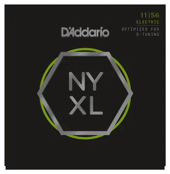 D'Addario NYXL1156 Nickel Wound, Guitar Strings Medium Top / Extra-Heavy Bottom, 11-56