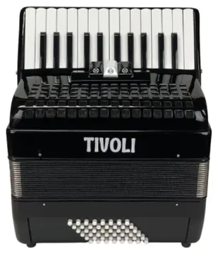 Tivoli Acordeon 26 Teclas 48 Baixos Preto - Tivoli