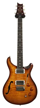 PRS DGT Semi Hollow Moons McCarty Tobacco Sunburst #0422019