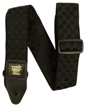 Ernie Ball 5341 Black Checkers Jacquard Strap