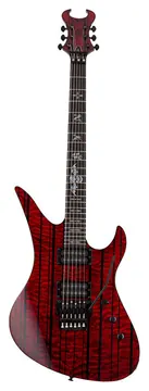 Schecter Synyster Gates Standard Plus FR Rosso scuro trasparente