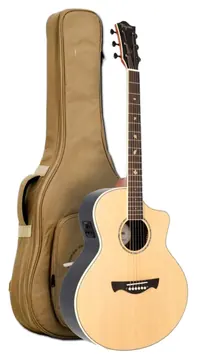 Tagima Halifax NTOP Canada Natural Fosco Aço Pré Fishman C/ Bag