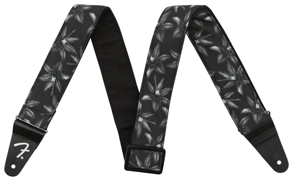 Fender 2" Hawaiian Strap, Black Floral