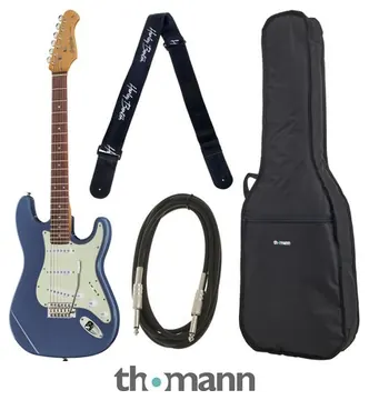 Harley Benton ST-62CC RW LPB Blue Bundle