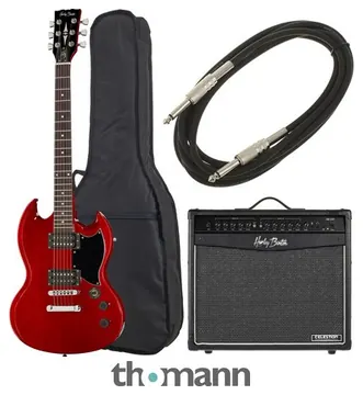 Harley Benton DC-200 CH Student Serie Bundle