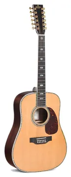 Sigma SDR12-45 Custom 12-String Acoustic Guitar w/Case