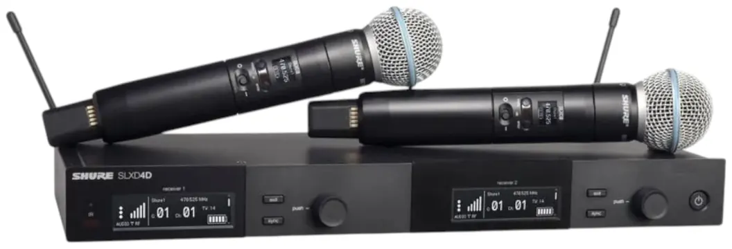 Shure Microfones Duplo Shure SLXD24DBR/B58-L55 Sem Fio