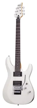 Schecter C-6 FR Deluxe Satin White